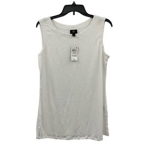 JM Collection Womens‎ White Top NWT Size Medium (A137)